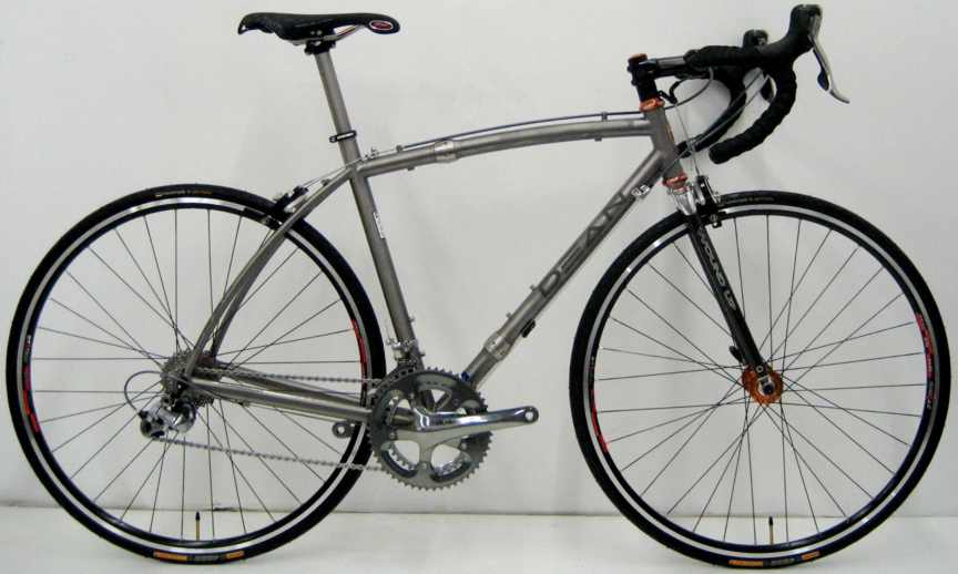 Dean Titanium Bicycles custom touring bike with S and S Couplings