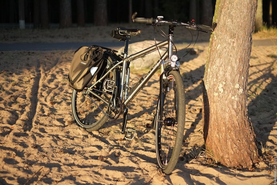 True North Cycles touring bike with racks