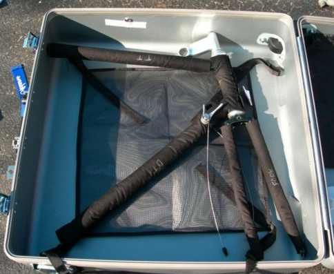 Packing sequence for a Raleigh road bike retrofit with S and S Couplings