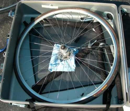 Packing sequence for a Raleigh road bike retrofit with S and S Couplings