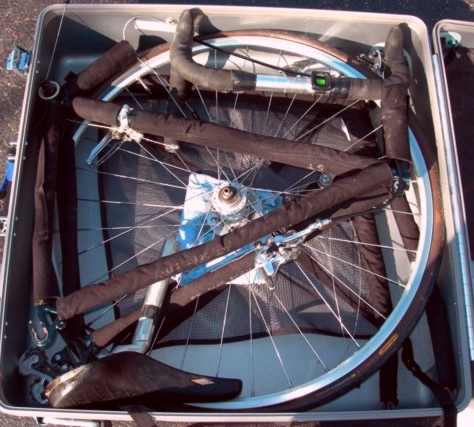 Packing sequence for a Raleigh road bike retrofit with S and S Couplings