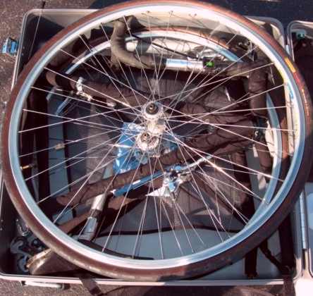 Packing sequence for a Raleigh road bike retrofit with S and S Couplings